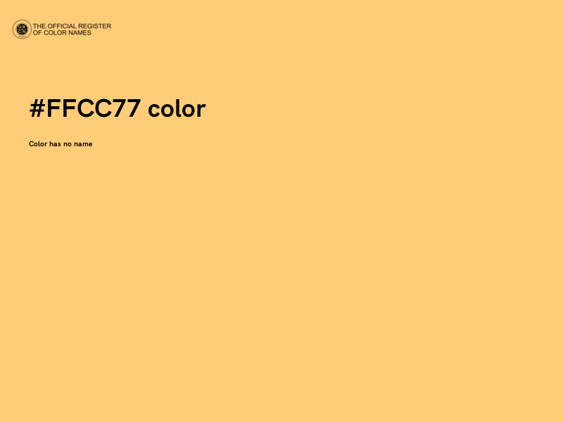 #FFCC77 color image