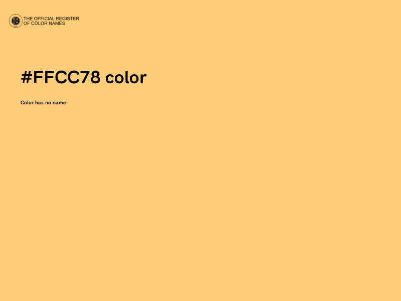 #FFCC78 color image