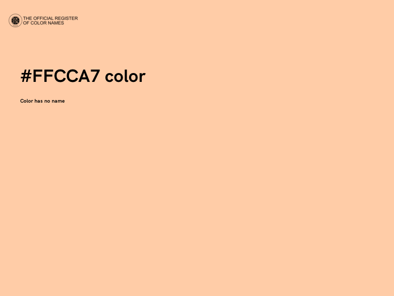 #FFCCA7 color image