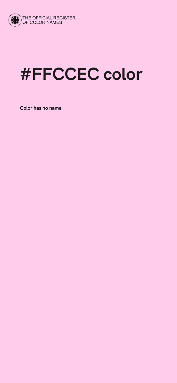 #FFCCEC color image
