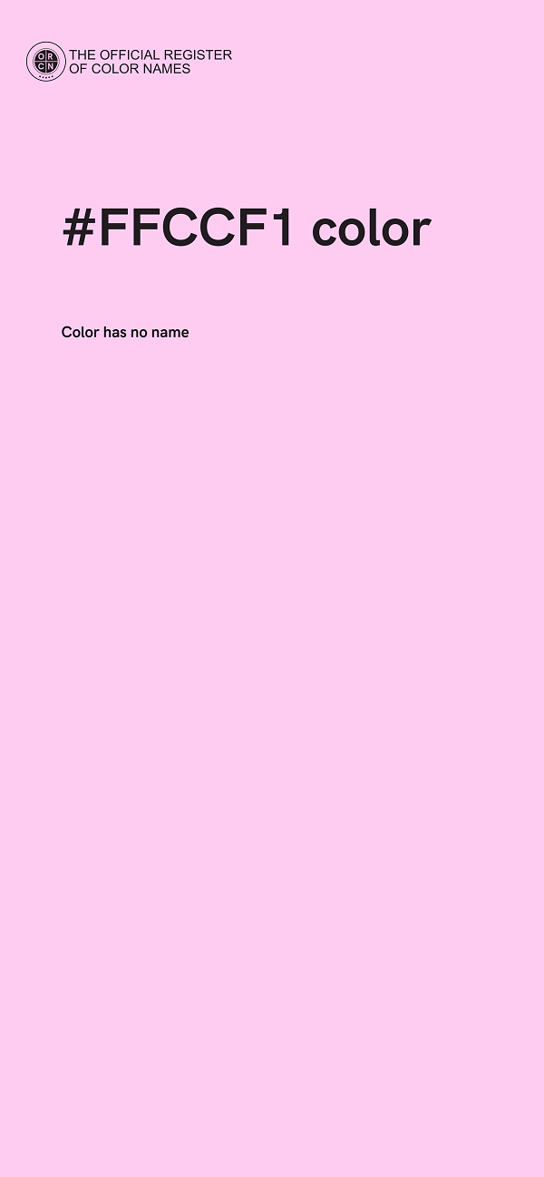 #FFCCF1 color image