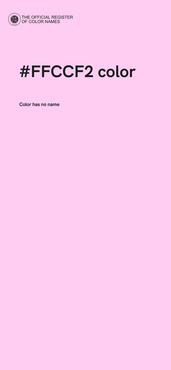 #FFCCF2 color image