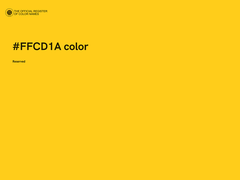 #FFCD1A color image