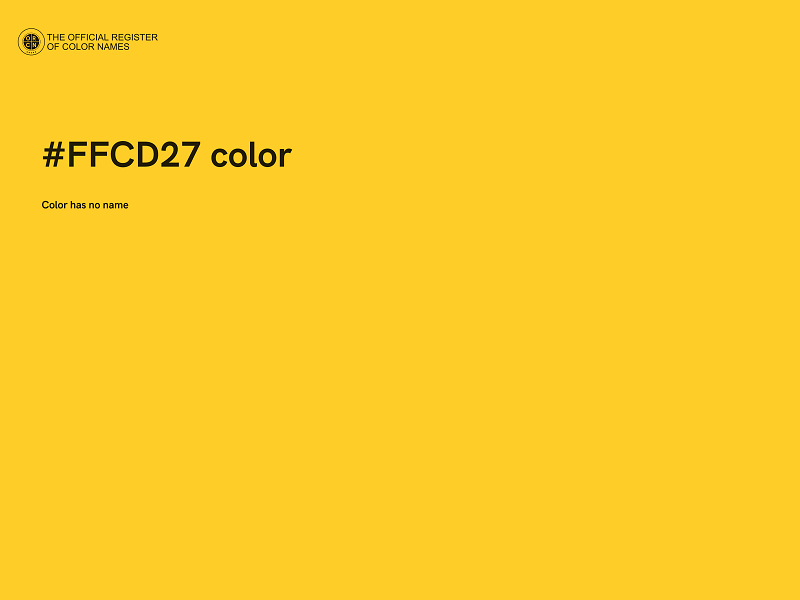#FFCD27 color image