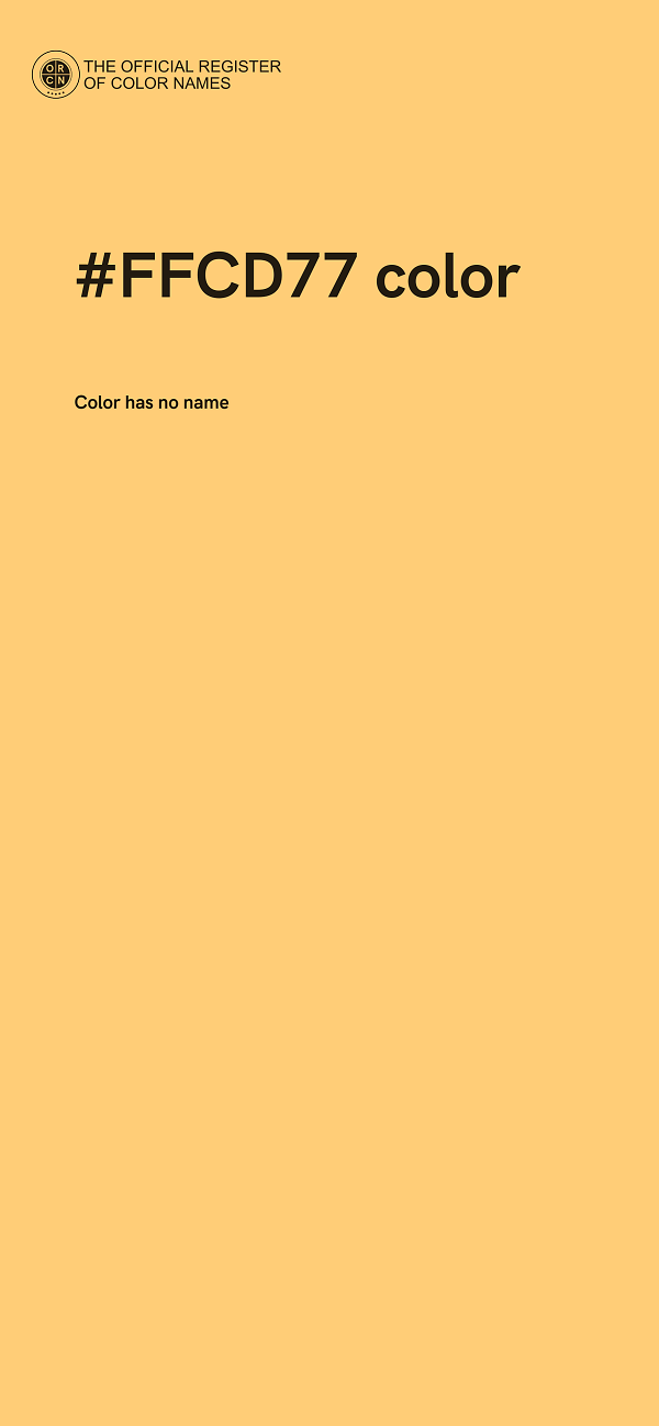 #FFCD77 color image