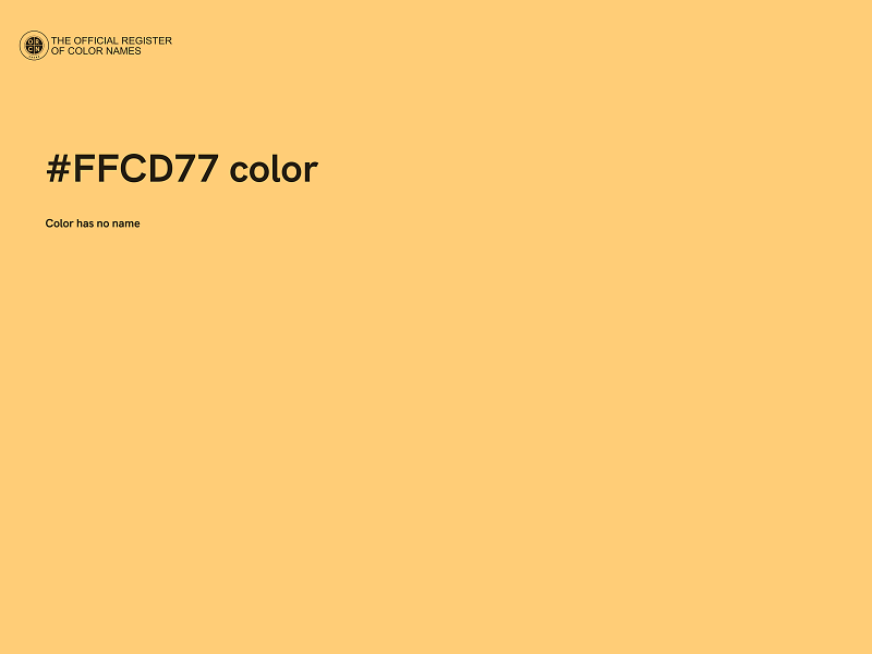 #FFCD77 color image