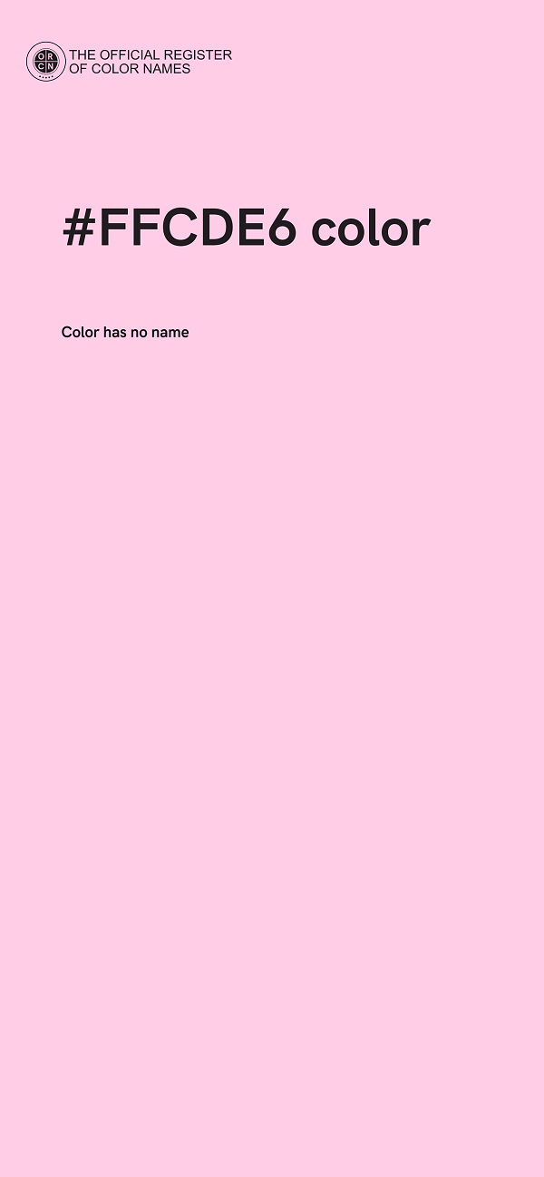 #FFCDE6 color image