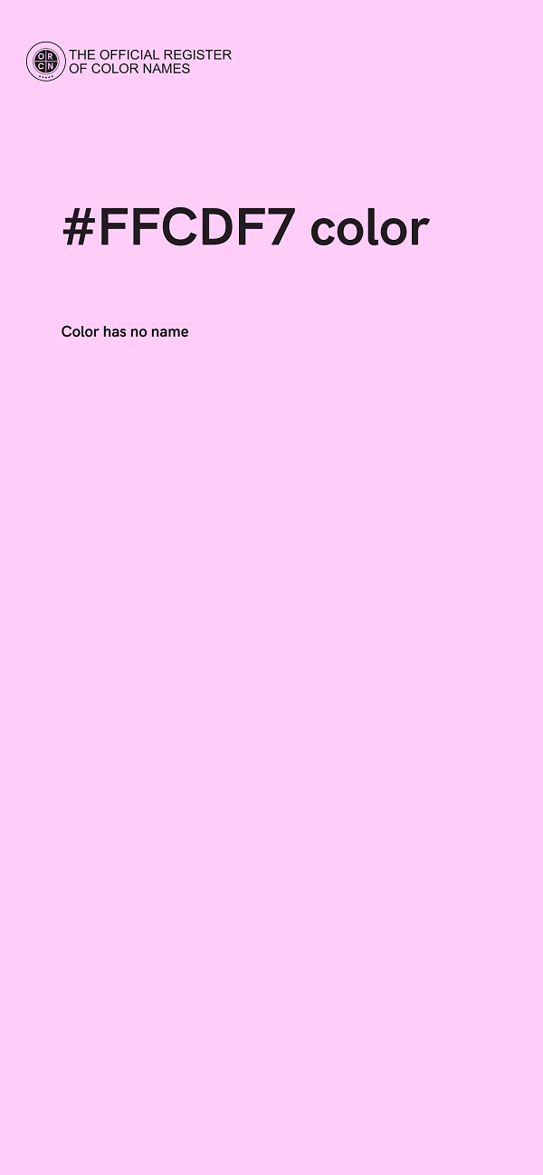 #FFCDF7 color image