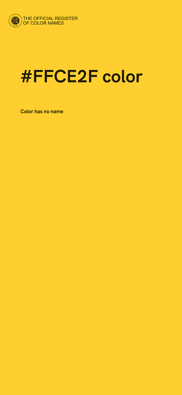 #FFCE2F color image