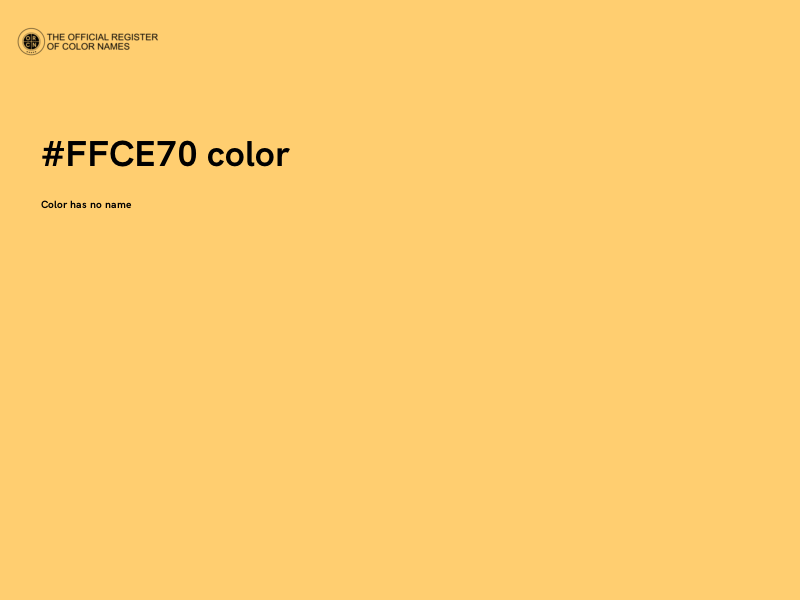 #FFCE70 color image