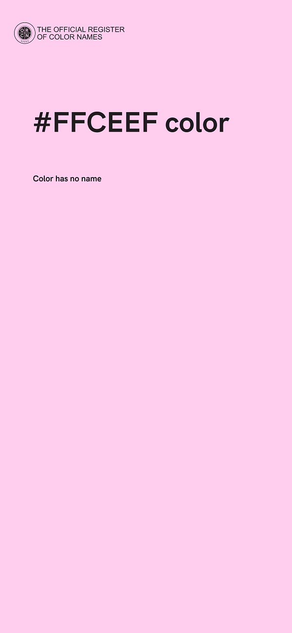 #FFCEEF color image