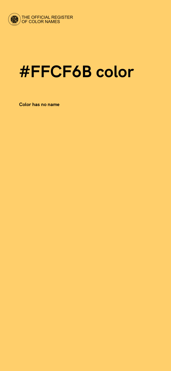 #FFCF6B color image