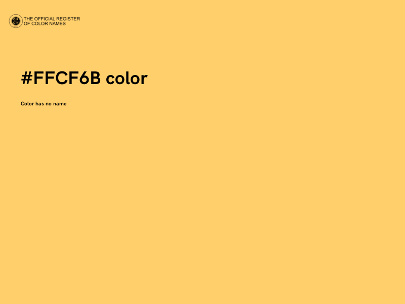 #FFCF6B color image