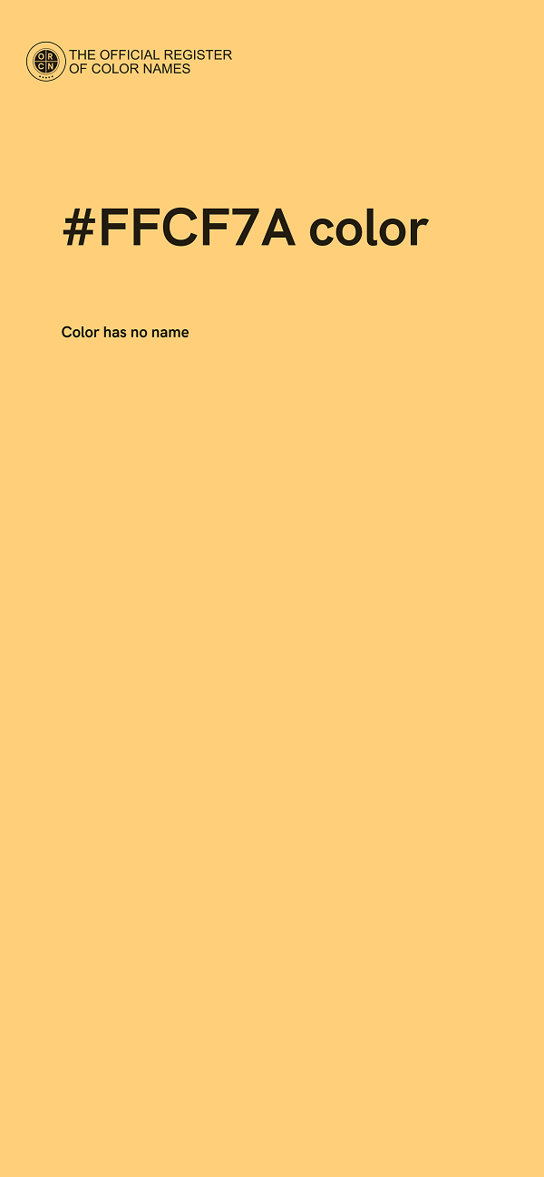 #FFCF7A color image