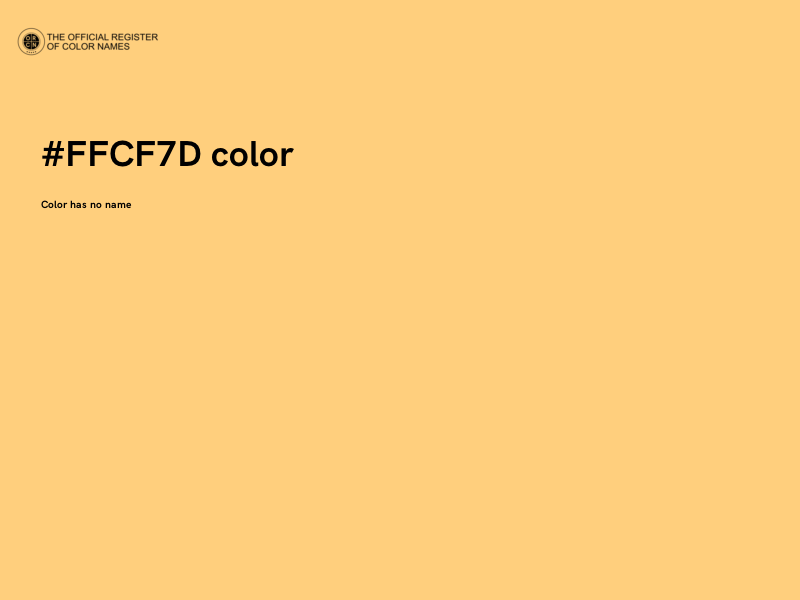 #FFCF7D color image