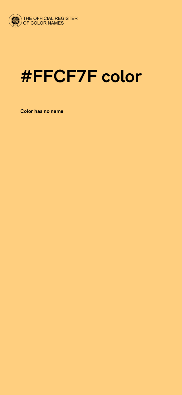 #FFCF7F color image
