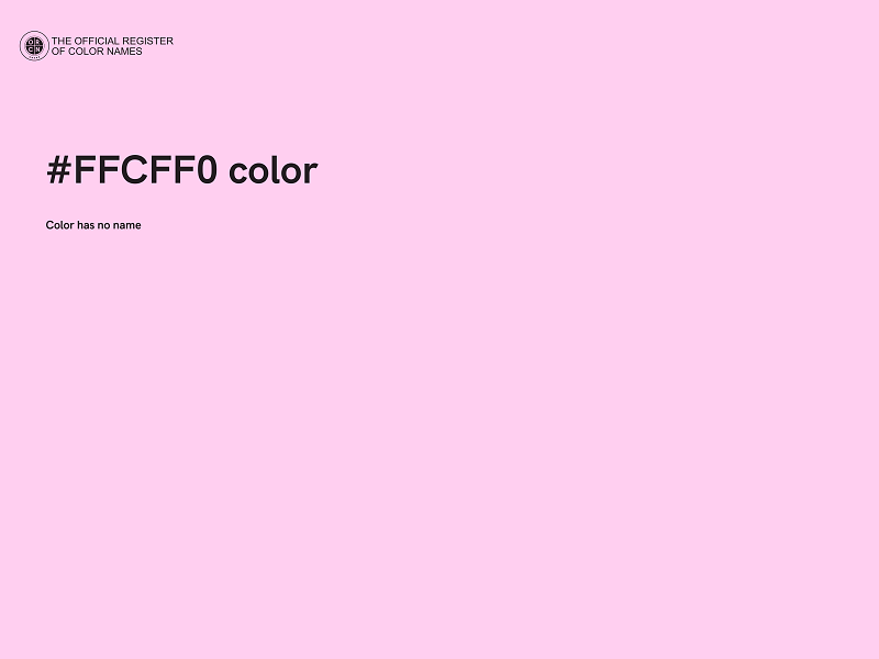 #FFCFF0 color image