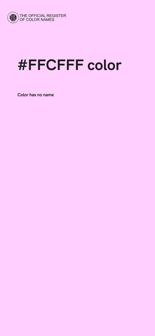 #FFCFFF color image