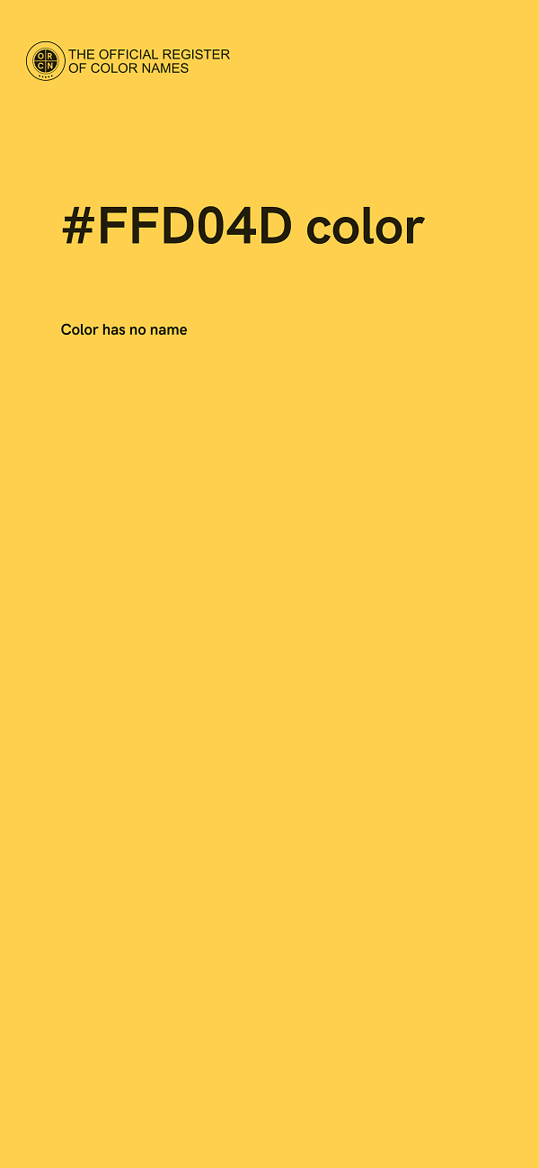 #FFD04D color image