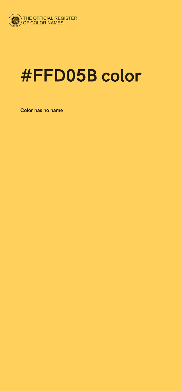 #FFD05B color image