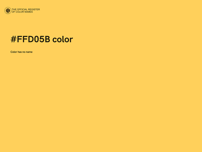 #FFD05B color image