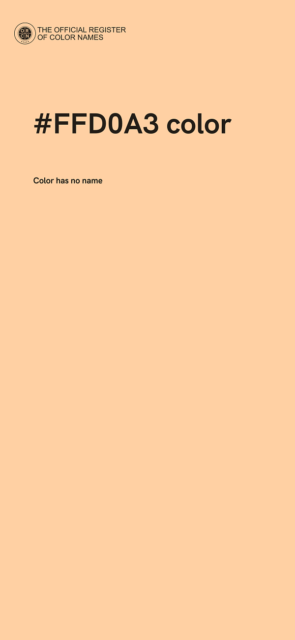 #FFD0A3 color image