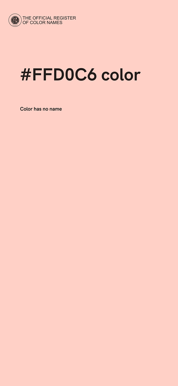 #FFD0C6 color image