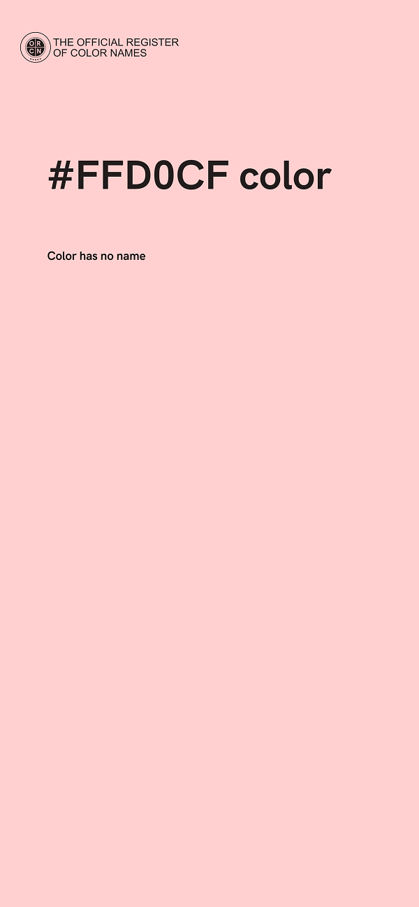#FFD0CF color image