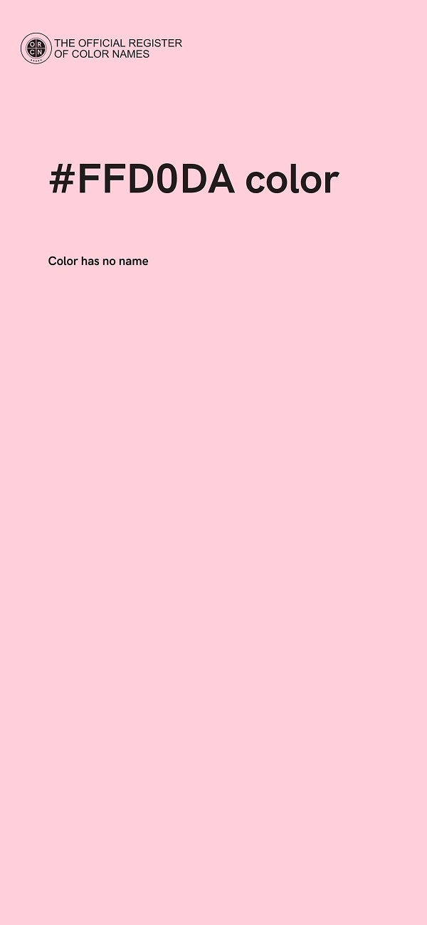 #FFD0DA color image