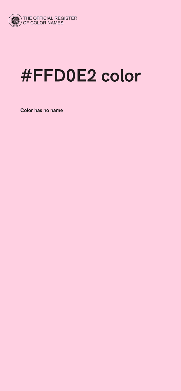#FFD0E2 color image