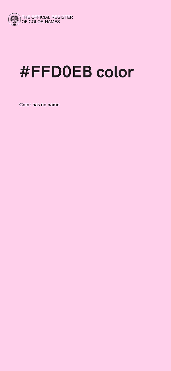 #FFD0EB color image