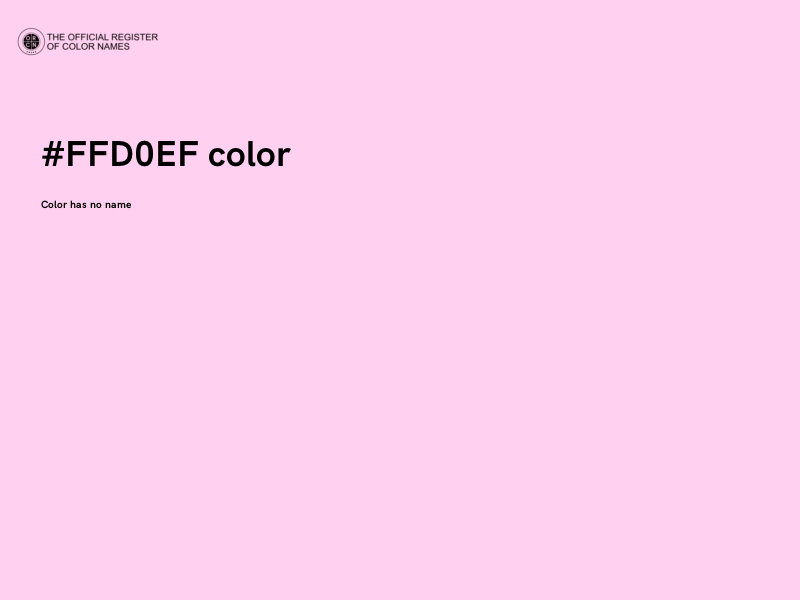 #FFD0EF color image