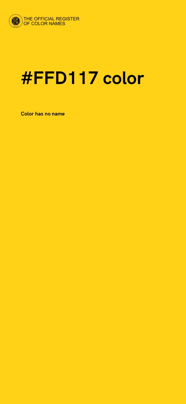 #FFD117 color image