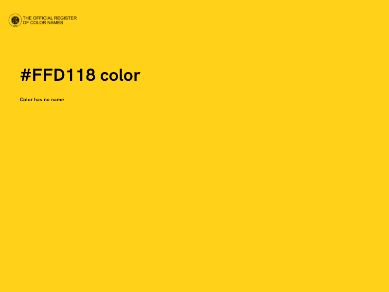 #FFD118 color image