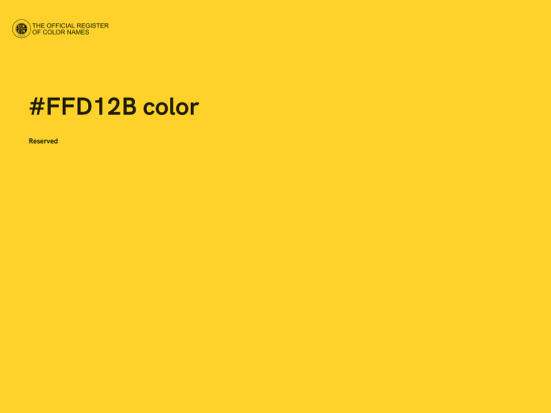 #FFD12B color image