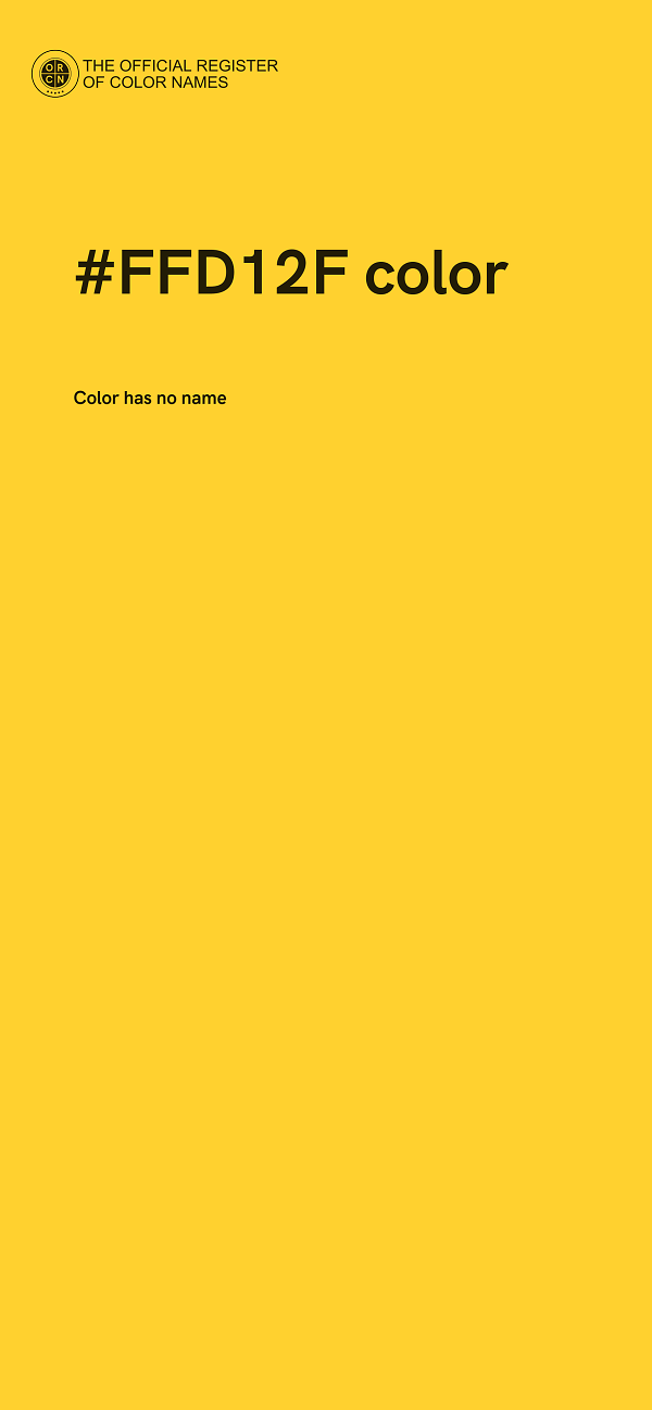 #FFD12F color image