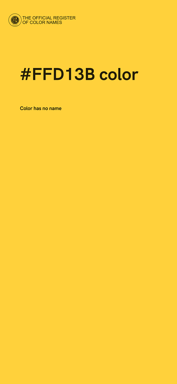 #FFD13B color image