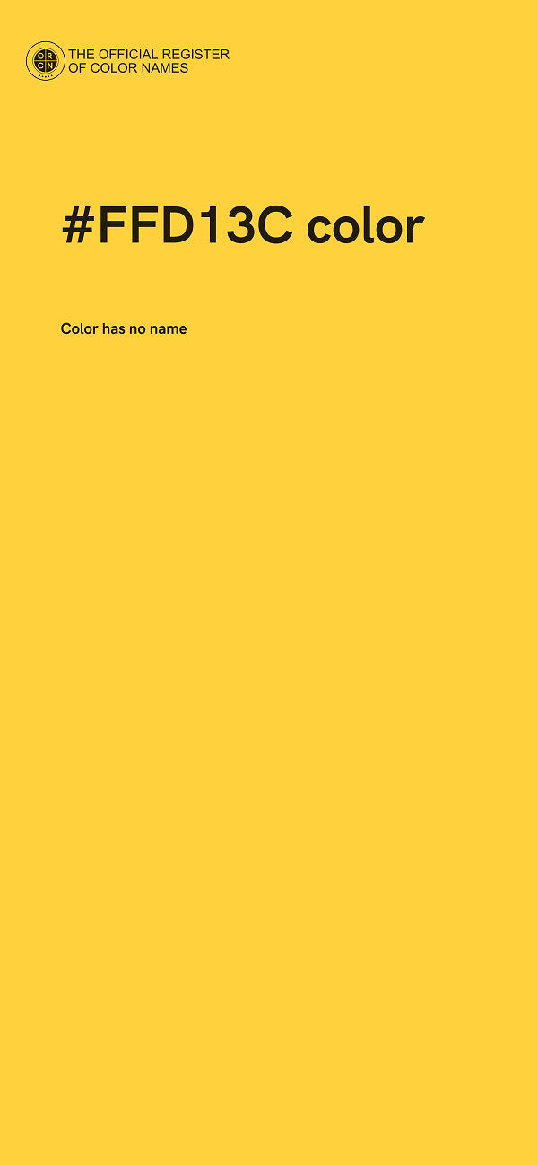 #FFD13C color image