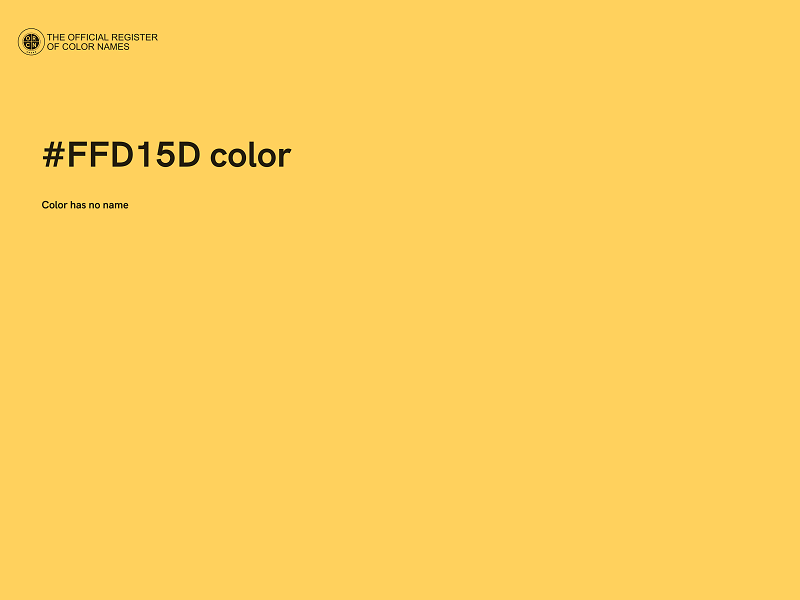 #FFD15D color image