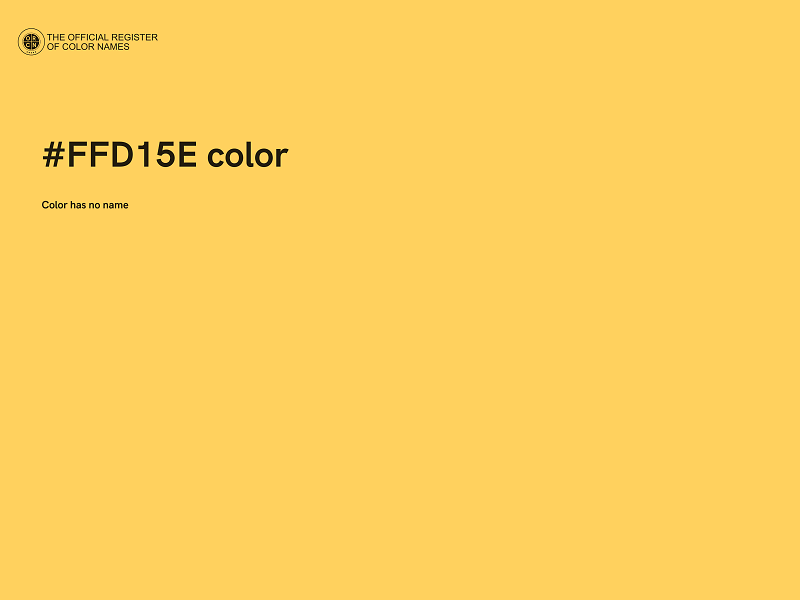 #FFD15E color image