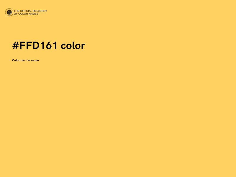 #FFD161 color image