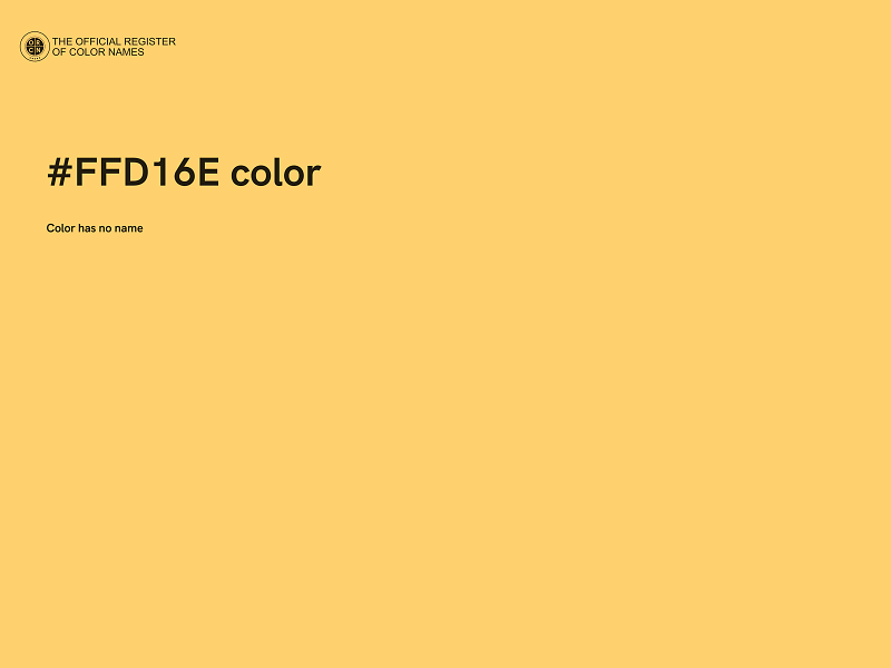 #FFD16E color image