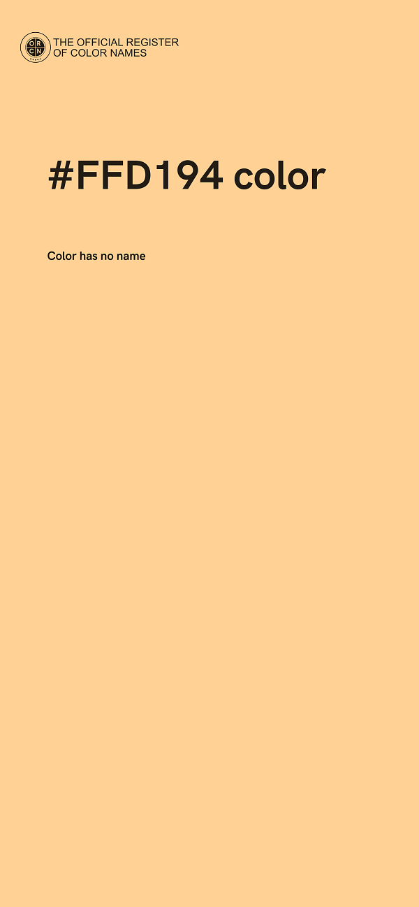 #FFD194 color image