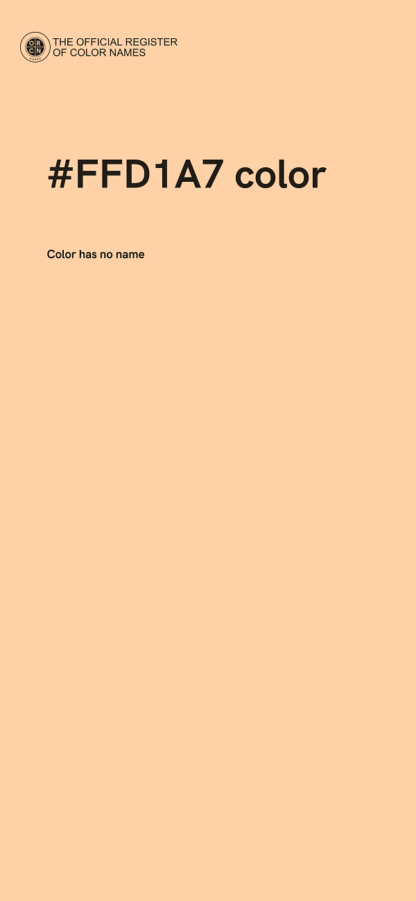 #FFD1A7 color image