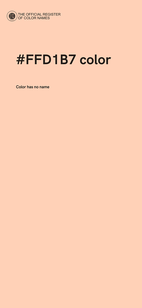 #FFD1B7 color image