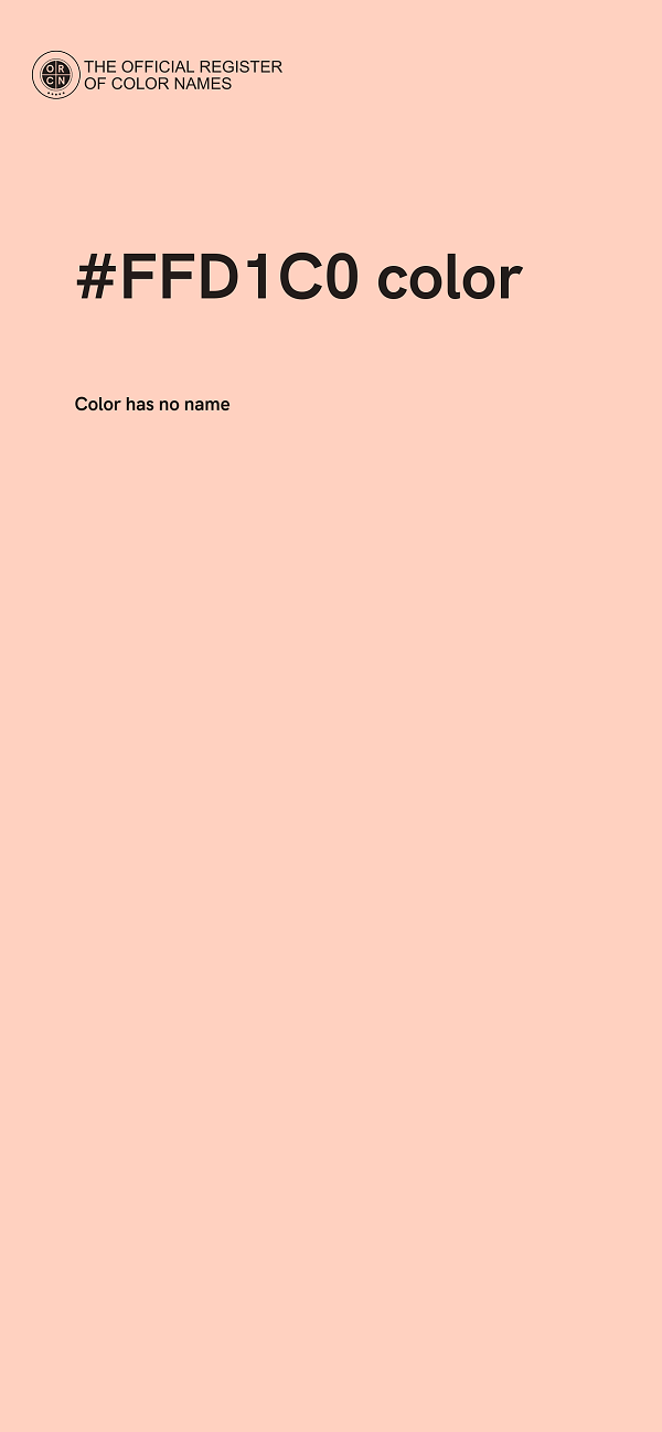 #FFD1C0 color image