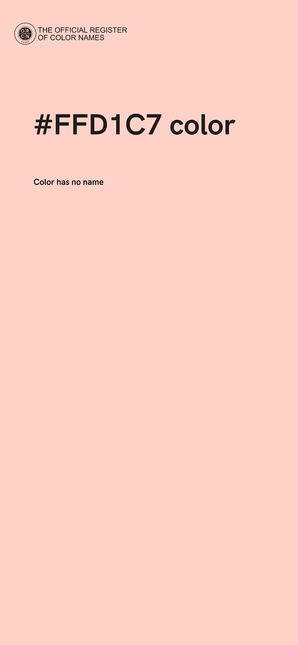 #FFD1C7 color image