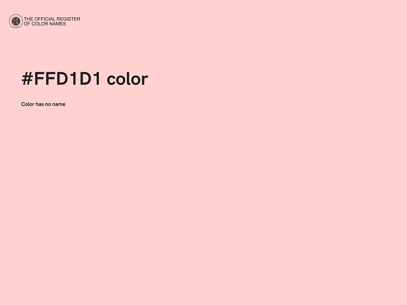 #FFD1D1 color image