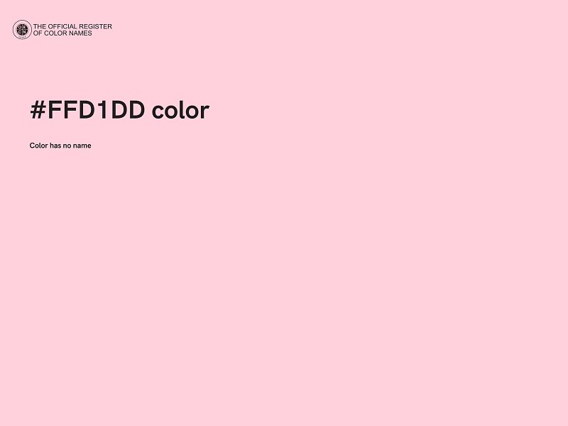 #FFD1DD color image