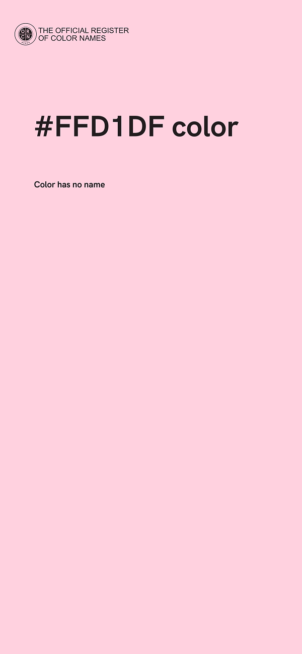 #FFD1DF color image